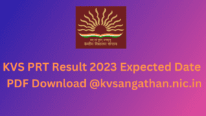 KVS PRT Result 2023 